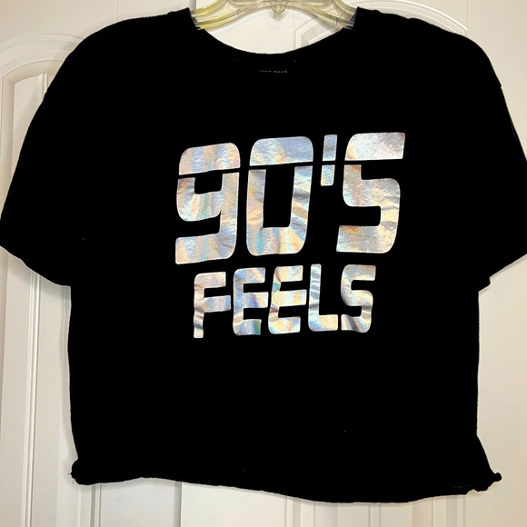 90’s Feels Crop Top Black. Grayson Threads Size Medium. Worn once - Picture 2 of 4